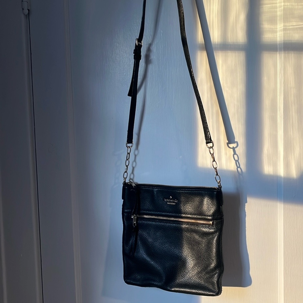 Kate Spade pebbles leather crossbody purse black